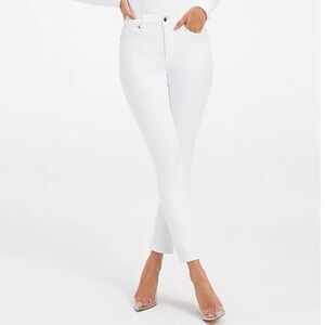 Good American Good Legs Crop White Skinny Jeans